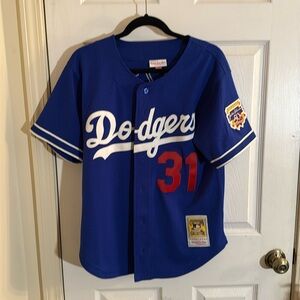 Mitchell and Ness Dodgers Jersey Mike Piazza Jackie Robinson Edition